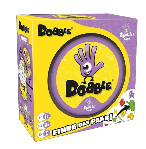 Dobble ist ein kartenbasiertes Party- und Reaktionsspiel